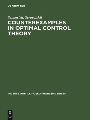cover image of Counterexamples in Optimal Control Theory